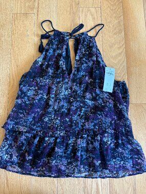 Abercrombie & Fitch Ruffled Tie Halter Top